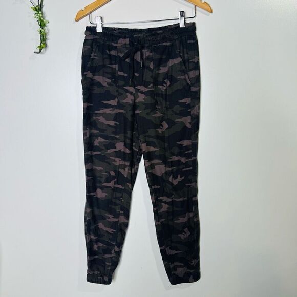 Athleta Farralon Jogger Pants Camouflage Green Taupe Brown - Picture 4 of 15